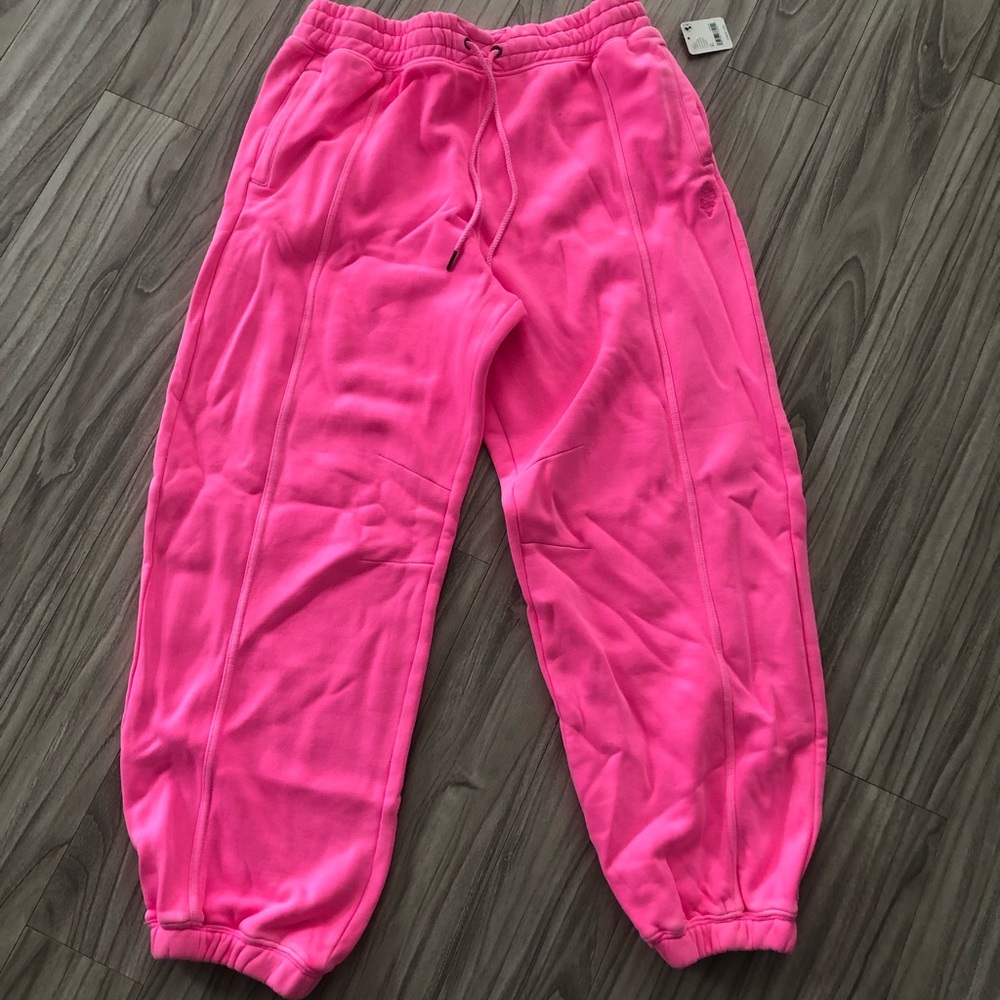 Free People Pink Jogger Sweatpants Relaxed Fit